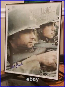 Tom Hanks Matt Damon Saving Private Ryan Autographed Signed Photo 8 x 10 COA