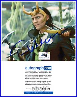 Tom Hiddleston Autograph Signed 8x10 Photo Loki Thor Avengers Marvel Acoa Coa
