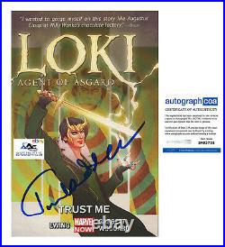 Tom Hiddleston Autograph Signed Loki Agent Of Asgard Comic Book Marvel Thor Acoa