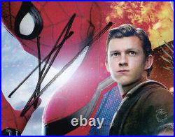 Tom Holland and Zendaya Signed Autograph Spider-Man Homecoming 5x8 Card COA