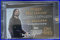 Topps Lord of the Rings Viggo Mortensen as Aragorn Autograph LOTR Two Towers