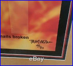 Trent Reznor Nine Inch Nails Signed Framed Poster Broken AUTOGRAPH 447/999