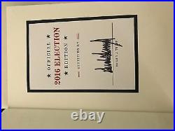 Trump The Art Of The Deal Signed Autographed 2016 Election Edition New