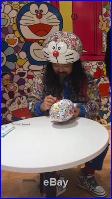 Uniqlo Doraemon X Signed by Takashi Murakami Plush Toy AUTOGRAPHED On April 26th