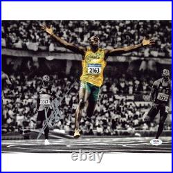 Usain Bolt Signed 11x14 Photo Us Olympics Autographed Psa Coa 4