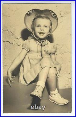 VERY YOUNG Child Actor BABY SANDY RARE Signed RPPC inch photo 1941