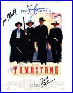 Val Kilmer Russell Paxton Elliott signed 11x14 Picture autographed Photo COA