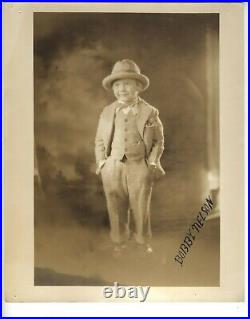 Very Young Cowboy Western Child Star Bobby Nelson Signed Vintage Portrait