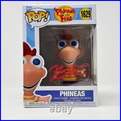 Vincent Martella Phineas and Ferb #1629 PHINEAS Signed Funko Pop JSA Cert Auto