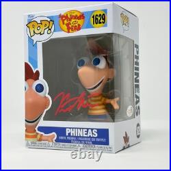 Vincent Martella Phineas and Ferb #1629 PHINEAS Signed Funko Pop JSA Cert Auto