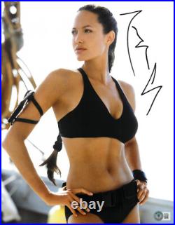 W@w Sexy Angelina Jolie Signed Autograph 11x14 Photo Beckett Bas