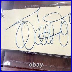 WALT DISNEY Beckett BAS Slabbed Large Autograph Cut Signature Signed