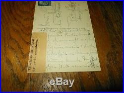 WW2 German Wehrmacht Personal Postcard to Wife SIGNED BY ERWIN ROMMEL RARE