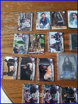 Walking dead Signed Wardrobe card And 2 Autograph Cards With 30 random. NM Con