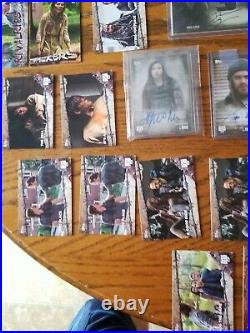 Walking dead Signed Wardrobe card And 2 Autograph Cards With 30 random. NM Con