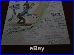 Walt Disney signed Retirement card 50 animator signatures rare