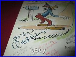 Walt Disney signed Retirement card 50 animator signatures rare