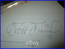 Walt Disney signed the art of animation book 1958 not dedicated autograph