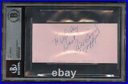 William Boyd signed 2x5 cut autograph on 10-26-47 at Academy Award Theater BAS