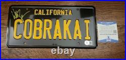 William Zabka Signed Cobra Kai License Plate Beckett Authentic #bb77990 Bas Wow