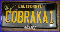 William Zabka Signed Cobra Kai License Plate Beckett Authentic #bb77990 Bas Wow