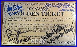 Willy Wonka Golden Ticket Autographed (signed) By Four, Plus Extras