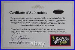 Willy Wonka Golden Ticket, Autographed (signed) By Four, Plus Extras